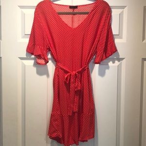 Red Polka Dot Mini Dress